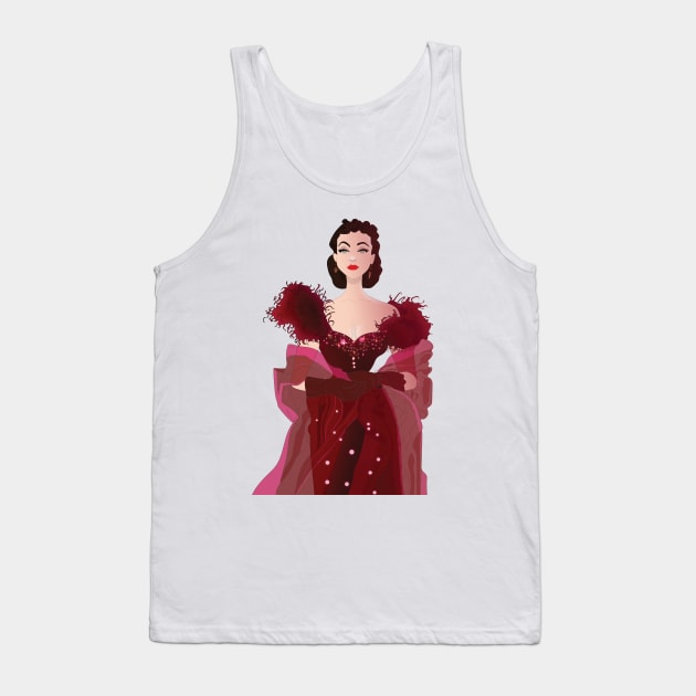 Scarlett O' Hara - Gone with the Wind Tank Top by Le petit fennec